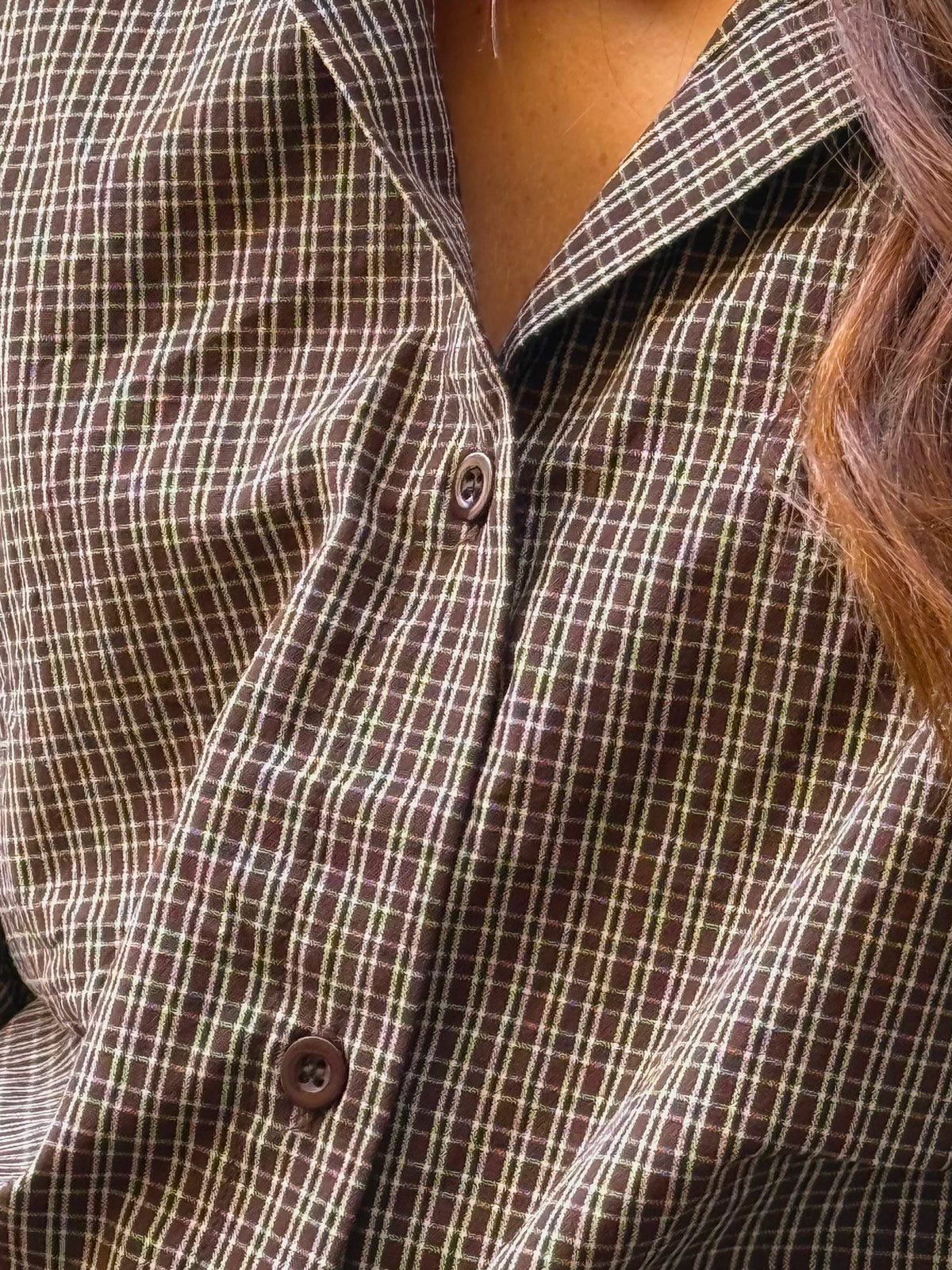 Chemise cintrée Vanessa — Chocolat