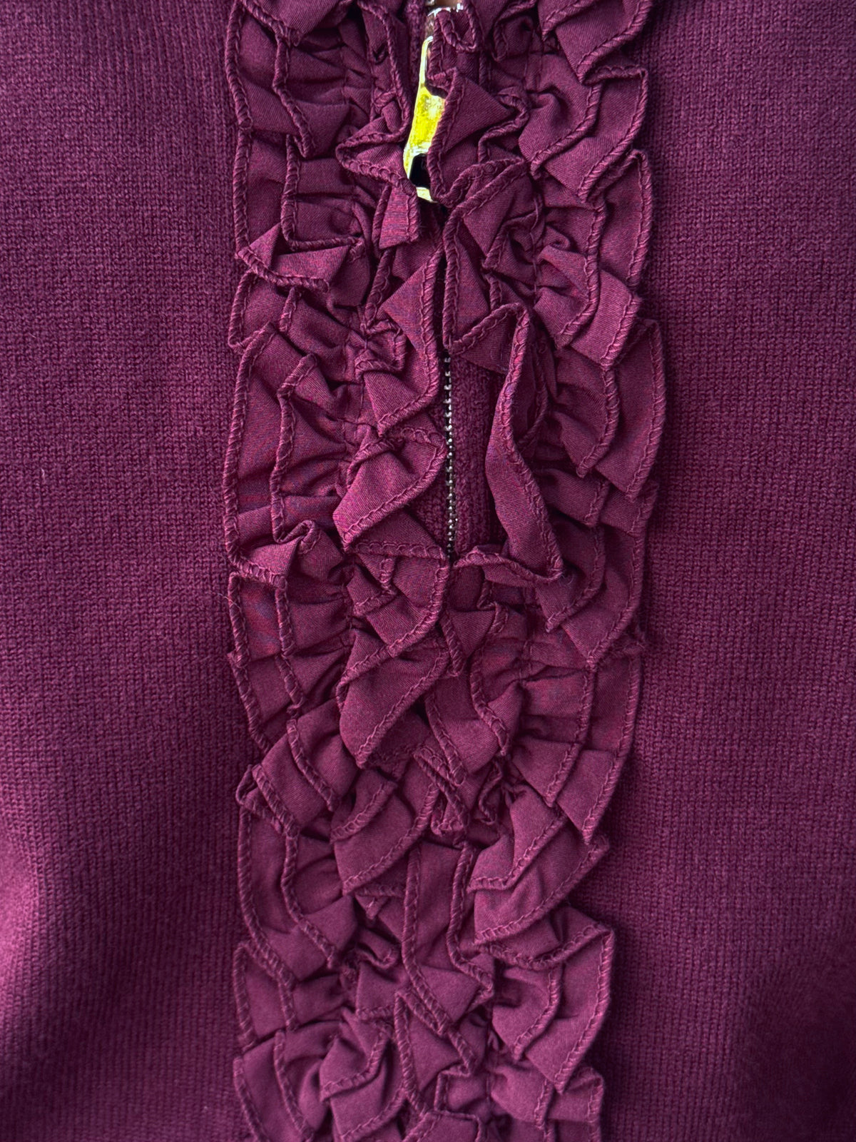 Gilet zip Sacha — Prune
