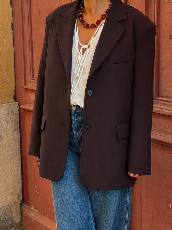 Blazer oversize Jade – Café