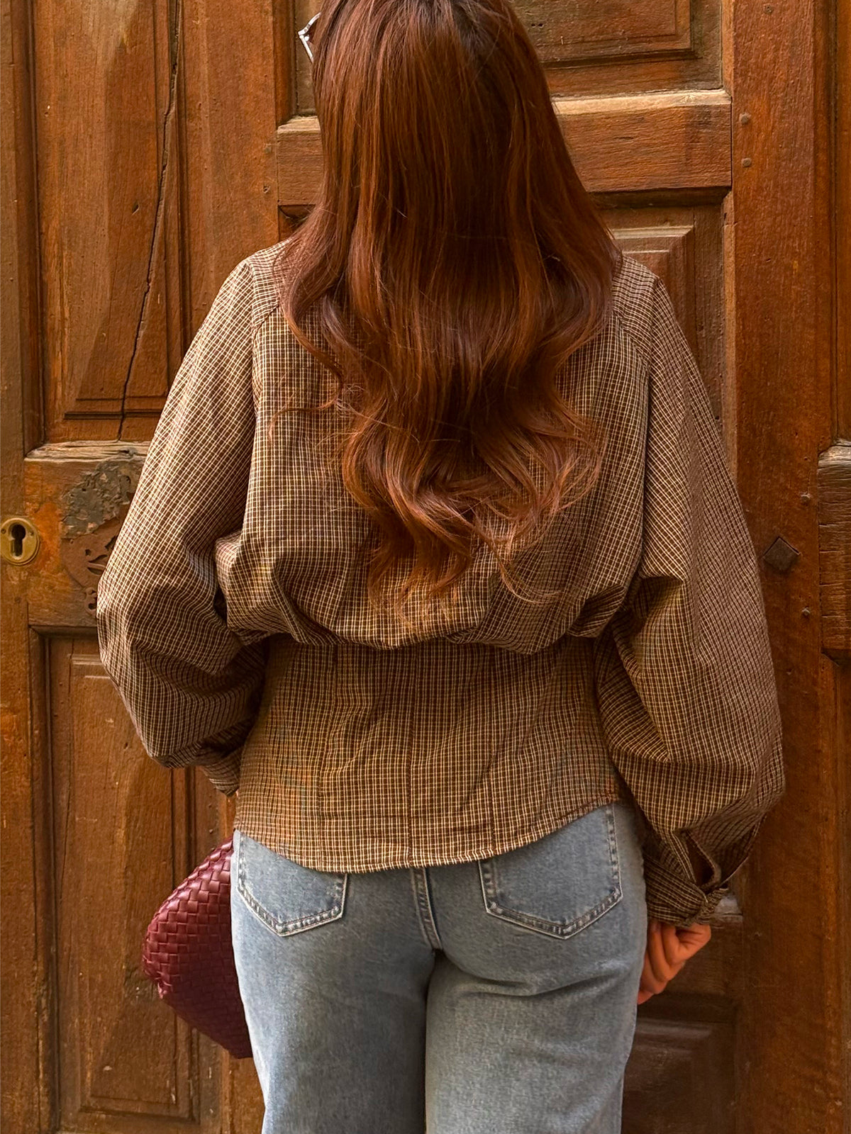 Chemise cintrée Vanessa — Chocolat