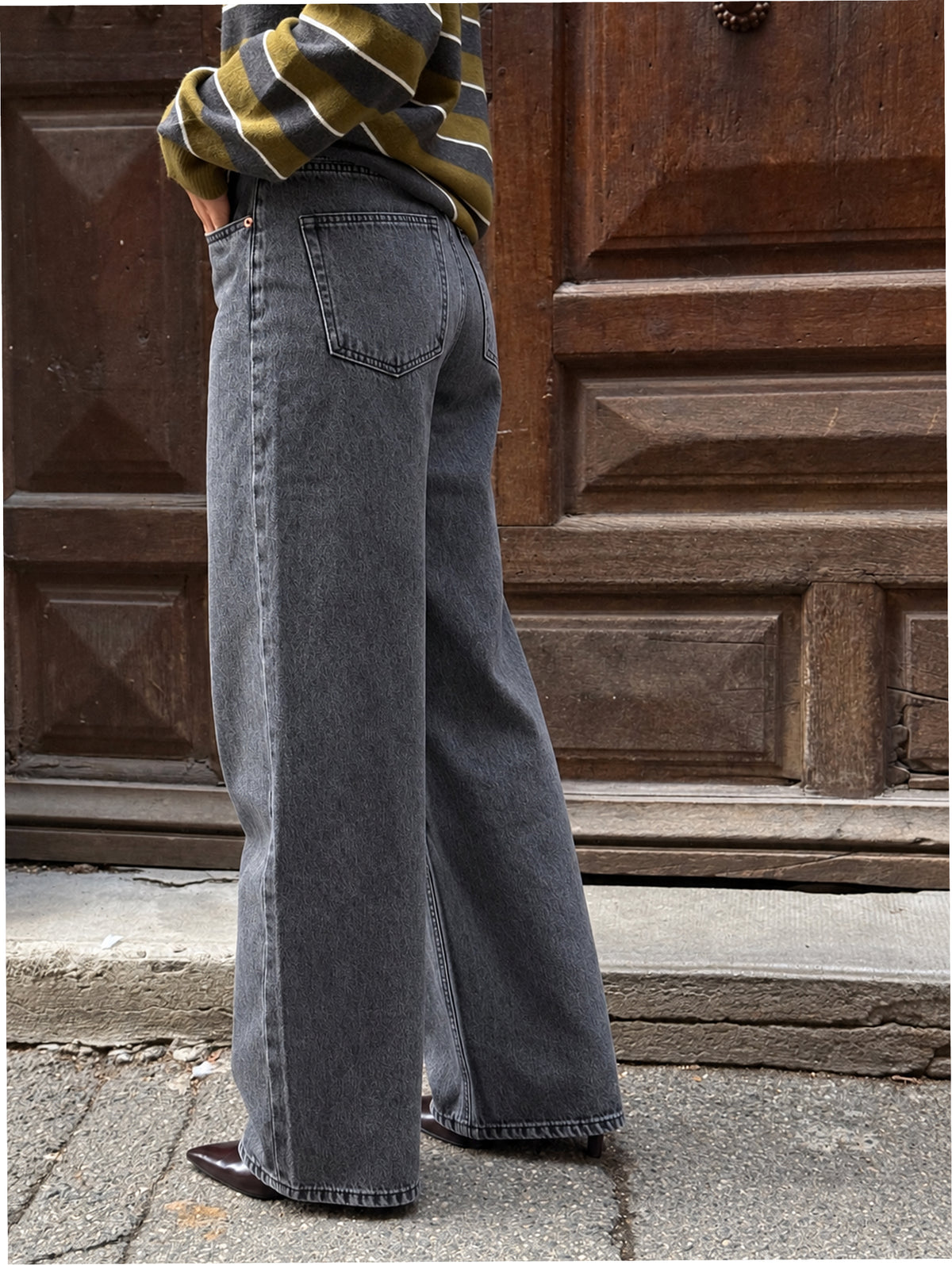 Jean barrel Sandra - Gris