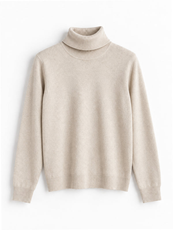 Col roulé Malorie — Beige