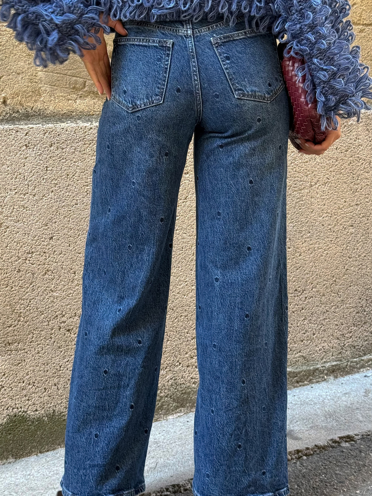 Jean Wide Straight brodé - Emma