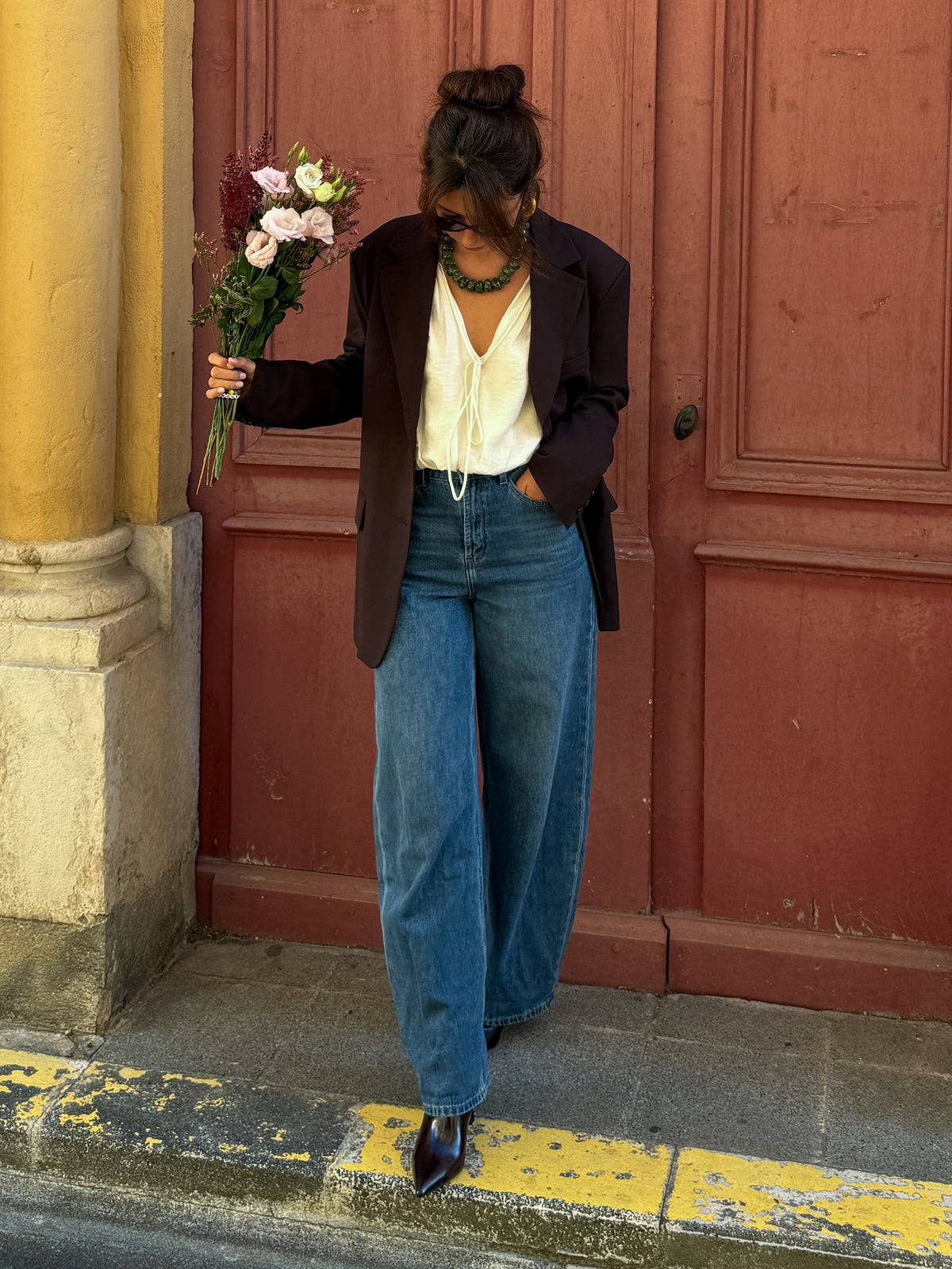 Blazer oversize Jade – Café