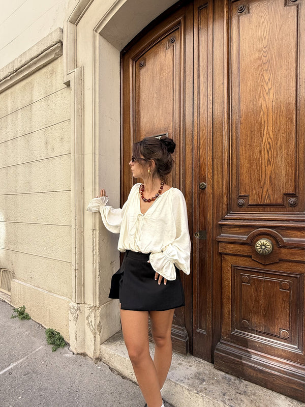 Jupe-short Zoé – Noir