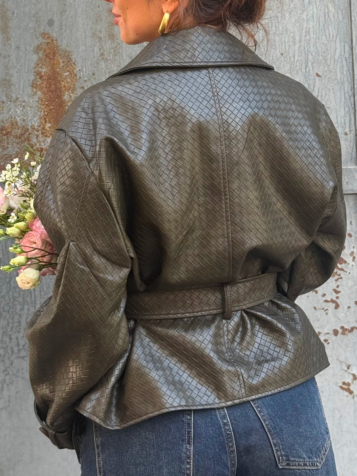 Veste écaille Angèle — Olive