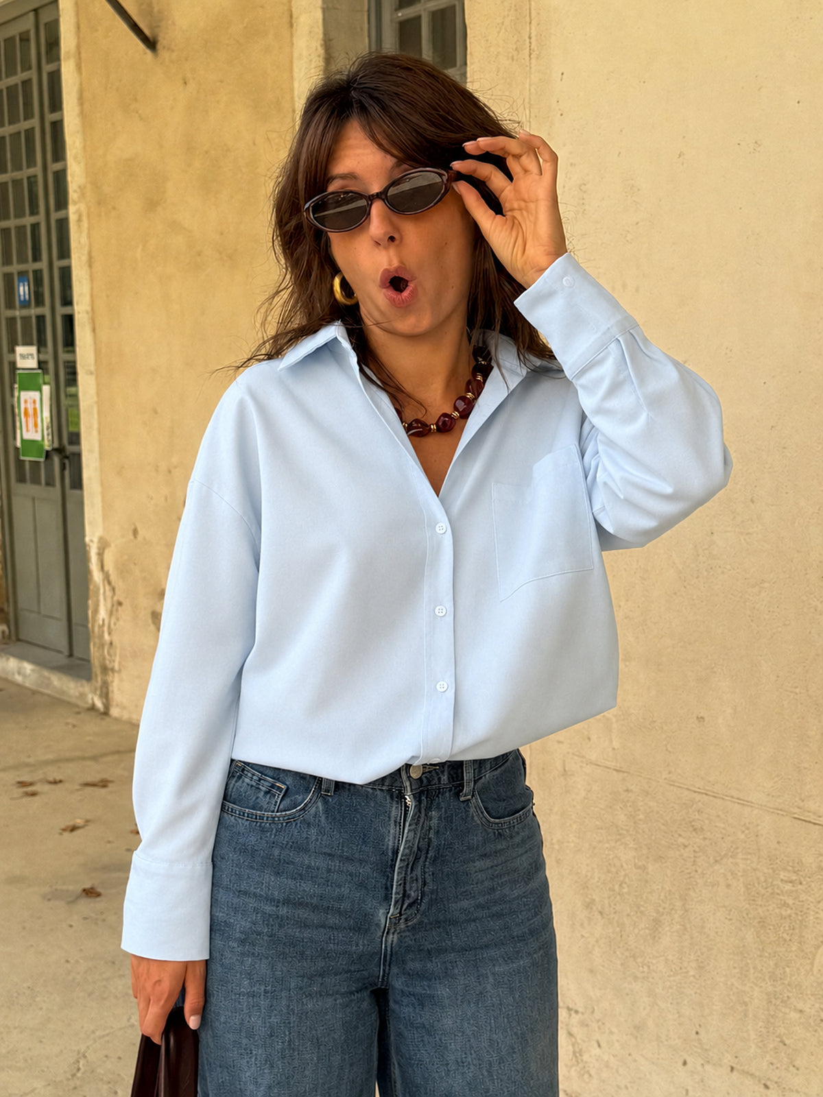 Chemise Clara – Bleu