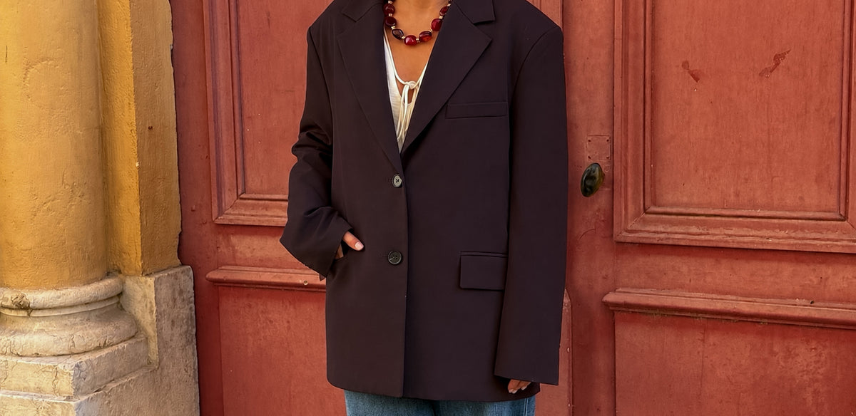 Blazer oversize Jade – Café
